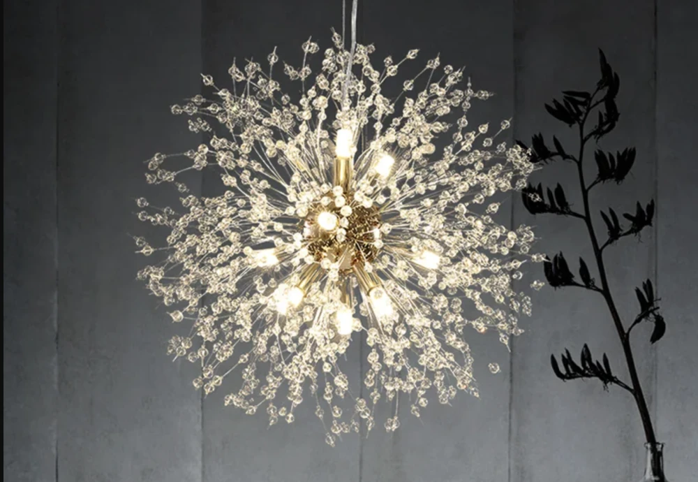 gold globe chandelier